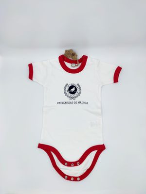 BODY BEB BLANCO Y ROJO 6/12 MESES