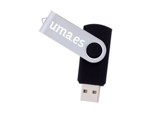 USB GIRATORIO 16 GB NEGRO